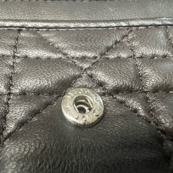 CHRISTIAN DIOR LADY DIOR CHAIN WALLET 100%AUTHENTIC VERY GOOD USED CONDITION EUC - Picture 7 of 16
